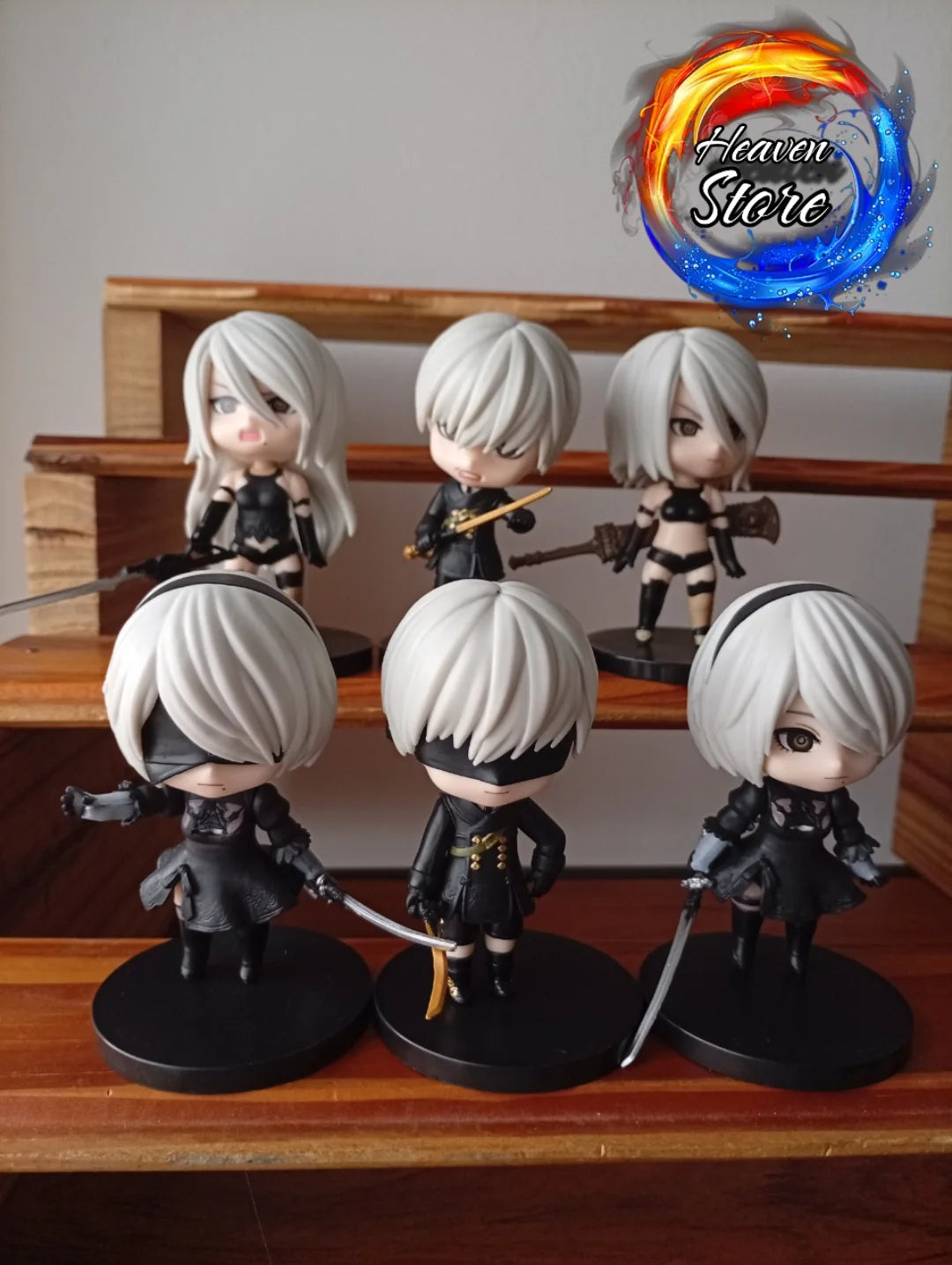 NieR:Automata 2B 9S & A2 Chibi Figure Set