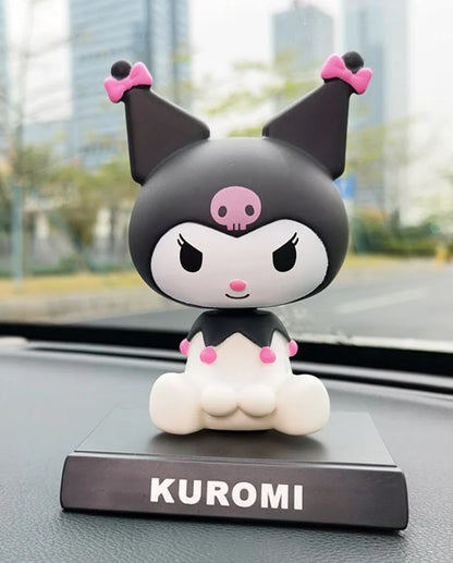 Sanrio Kuromi Black Sitting Car Dashboard Figure