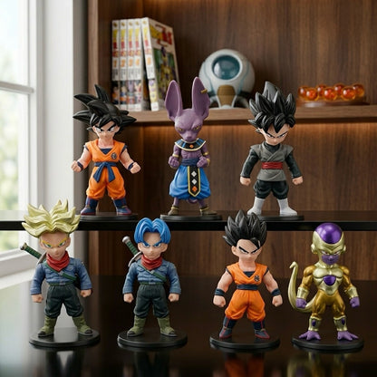 Dragon Ball Super 7Pcs Chibi Mini Figure Set