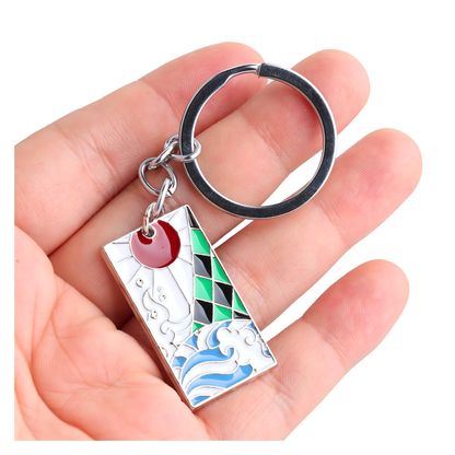 Demon Slayer Tanjiro’s Elements & Hanafuda Keychain