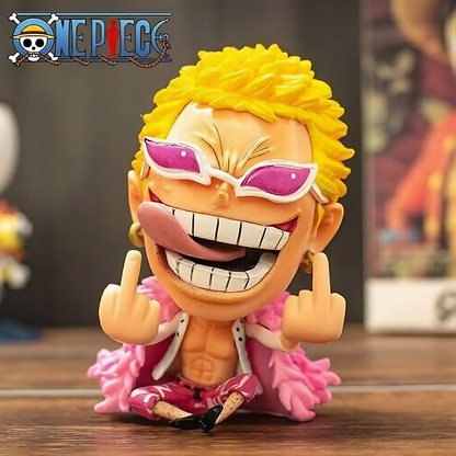 One Piece Donquixote Doflamingo (Chibi Middle Finger) Action Figure