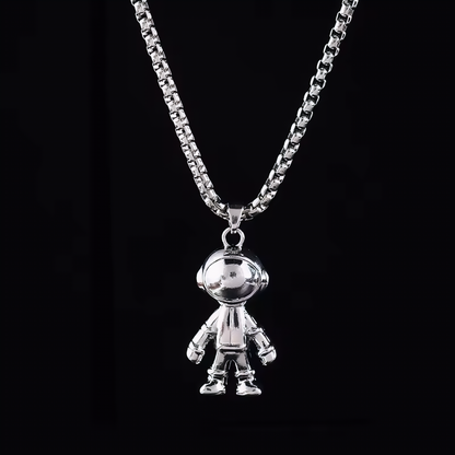 Spaceman Astronaut 3D Pendant Necklace